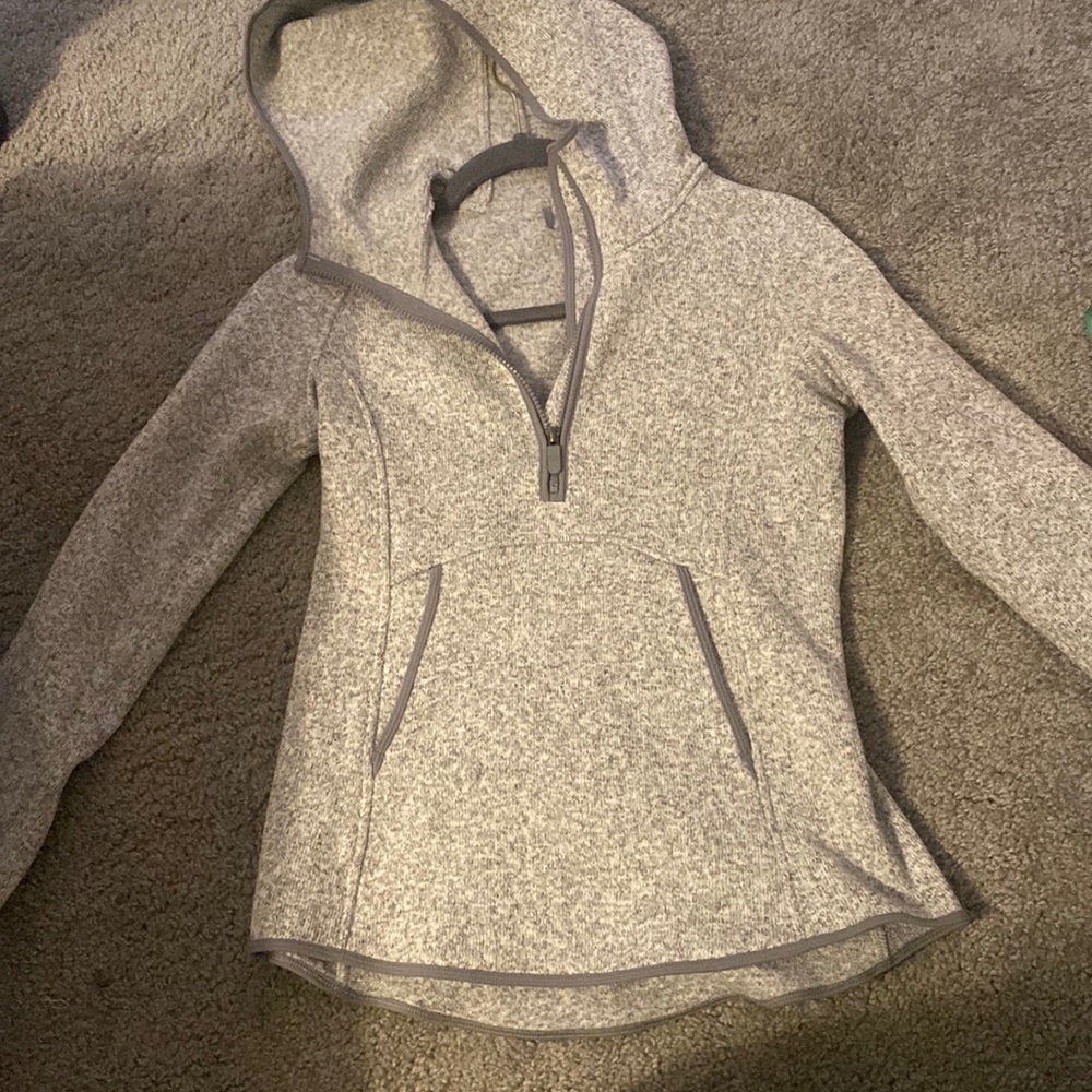 Quarter zip lulu scuba hoodie